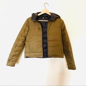 Warm, lightweight Muji Cropped down filled jacket